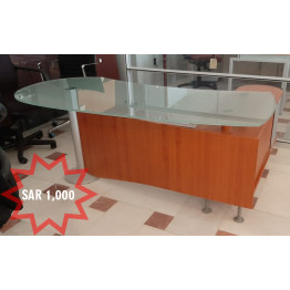 مكتب مدير مع وحدة خدمة ثابتة (يمين/يسار)